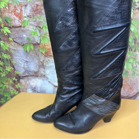 VINTAGE ALBERTO FERMANI Exotic Skin Boots, 36.5 - Picture 6 of 11